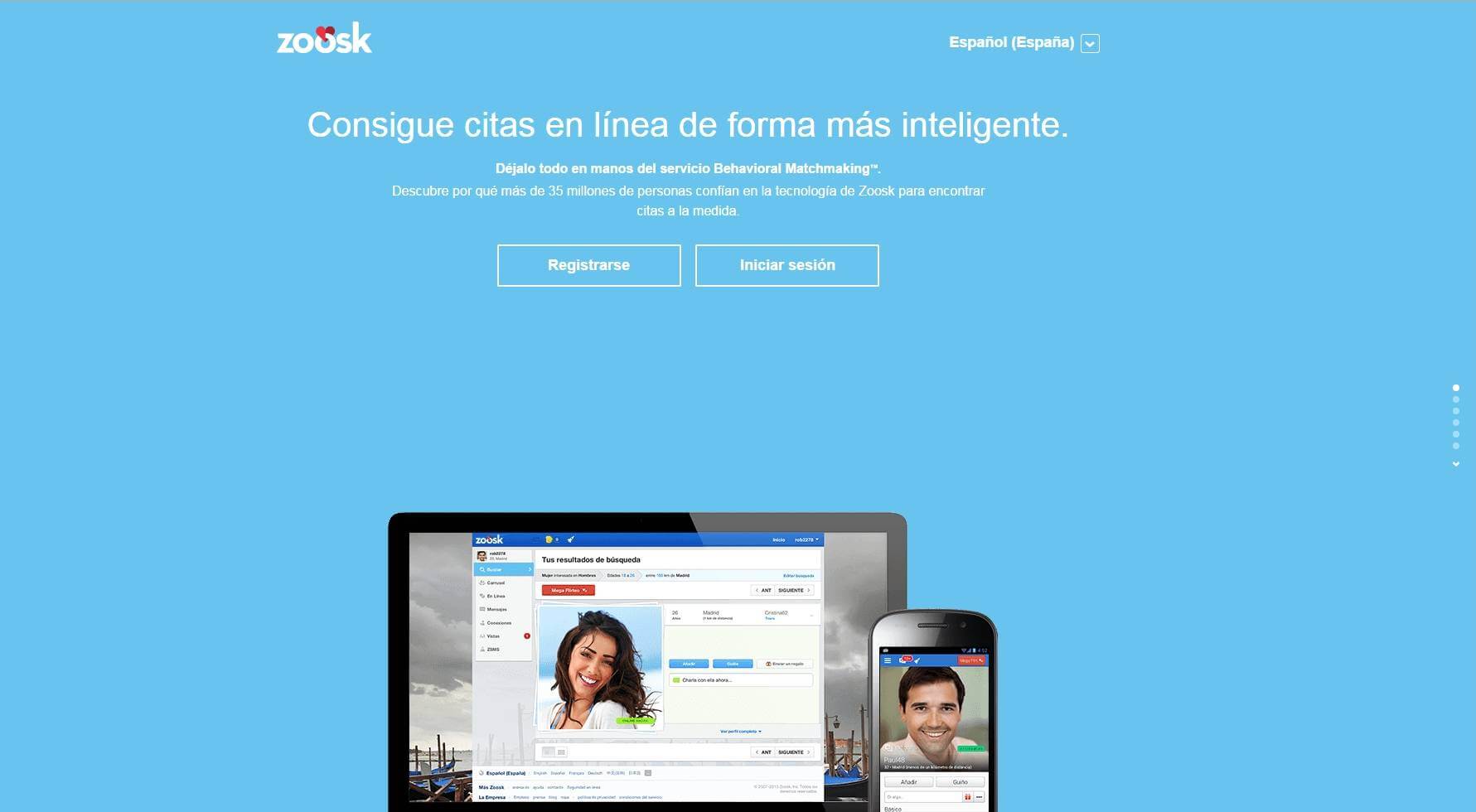 ?Que es el sitio de citas de Zoosk?