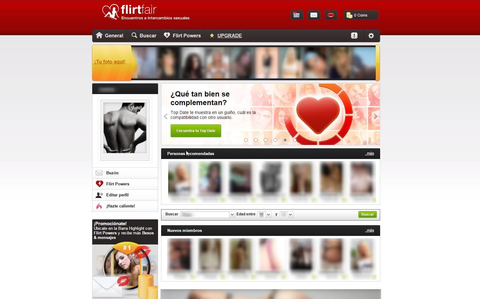 Perfil en FlirtFair