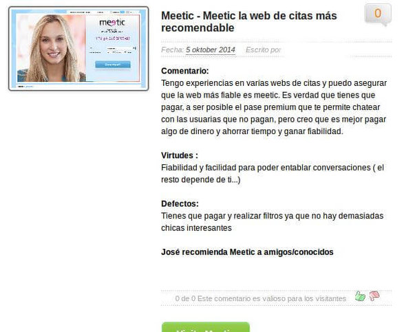 Meetic opinion