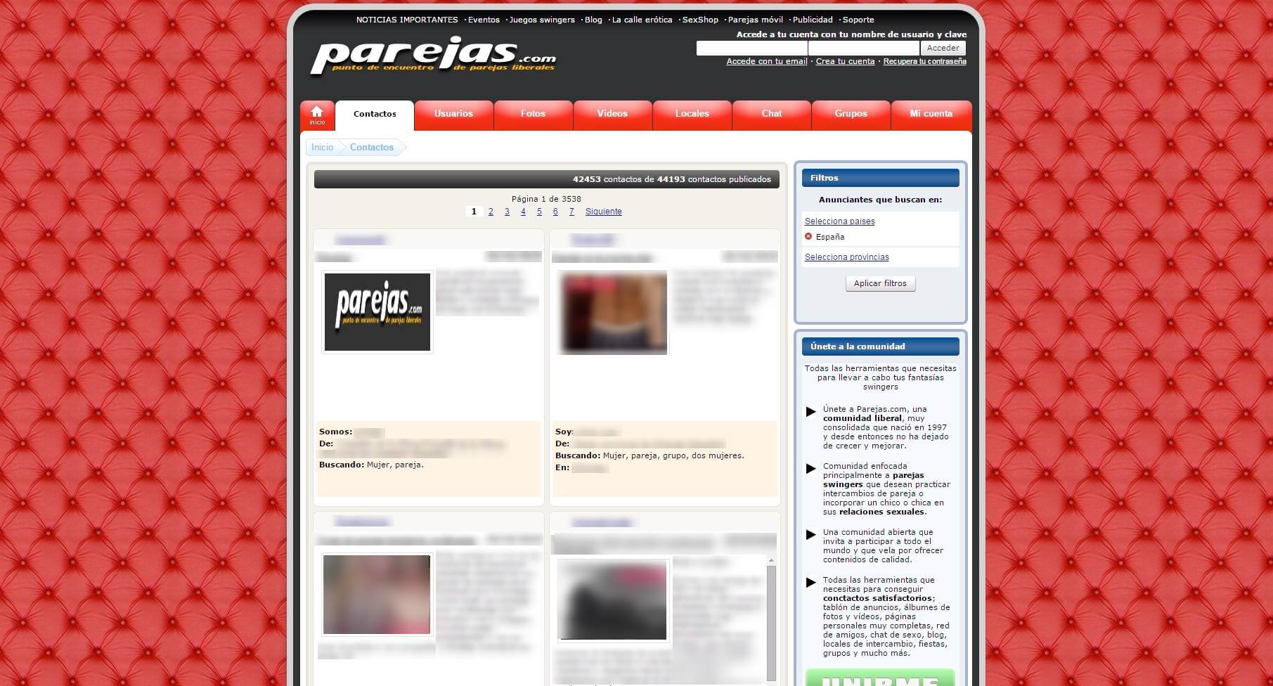 Perfiles parejas.com